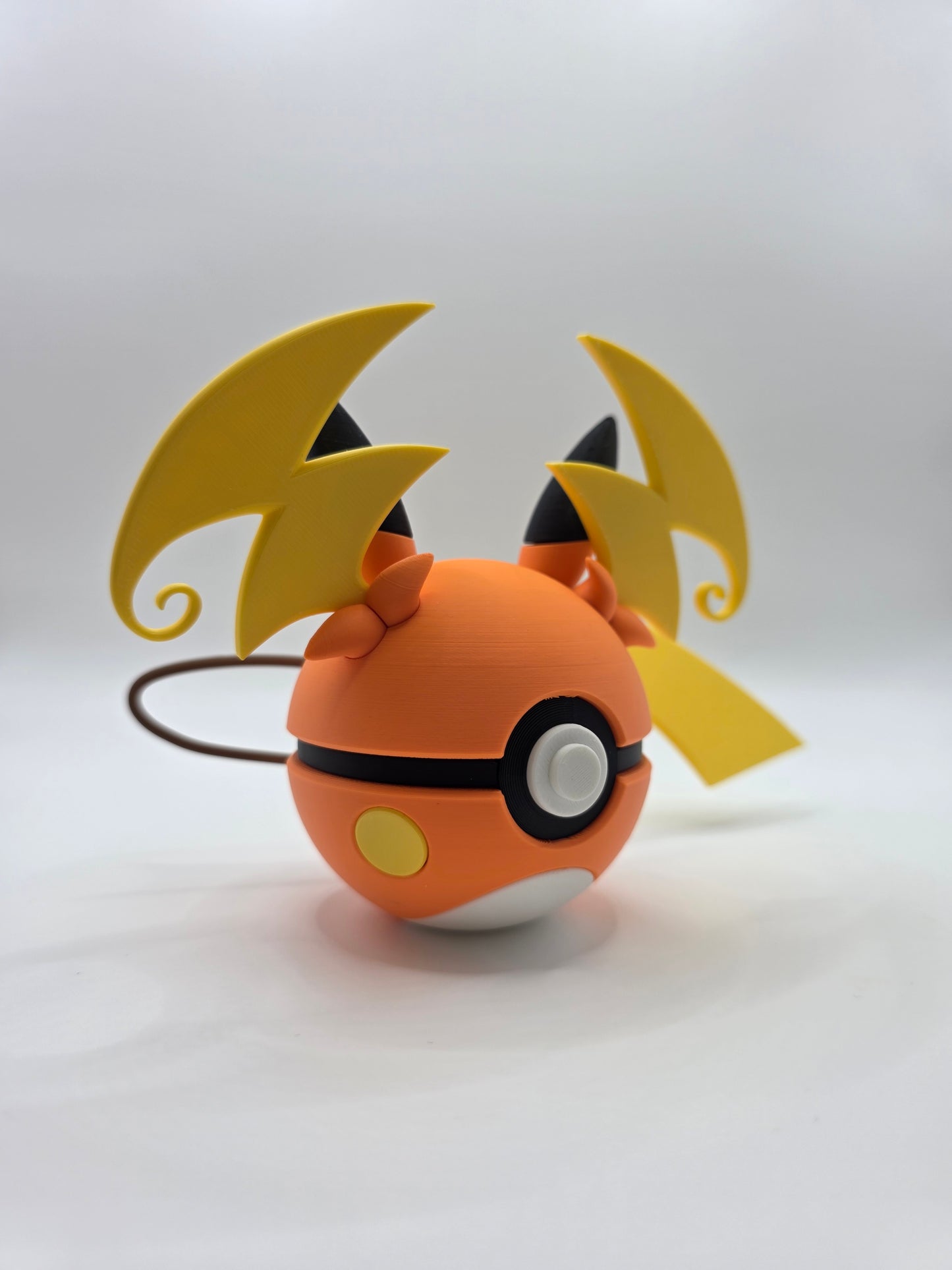 Character Design - 3D Printed Character Ball - Mega Raichu Y - Unique Display Collectible.