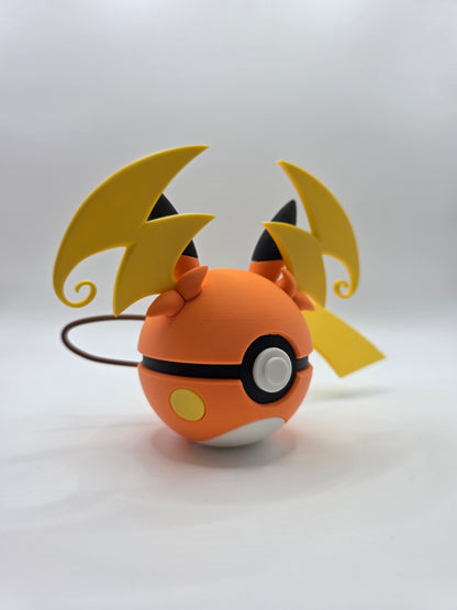 Character Design - 3D Printed Character Ball - Mega Raichu Y - Unique Display Collectible.