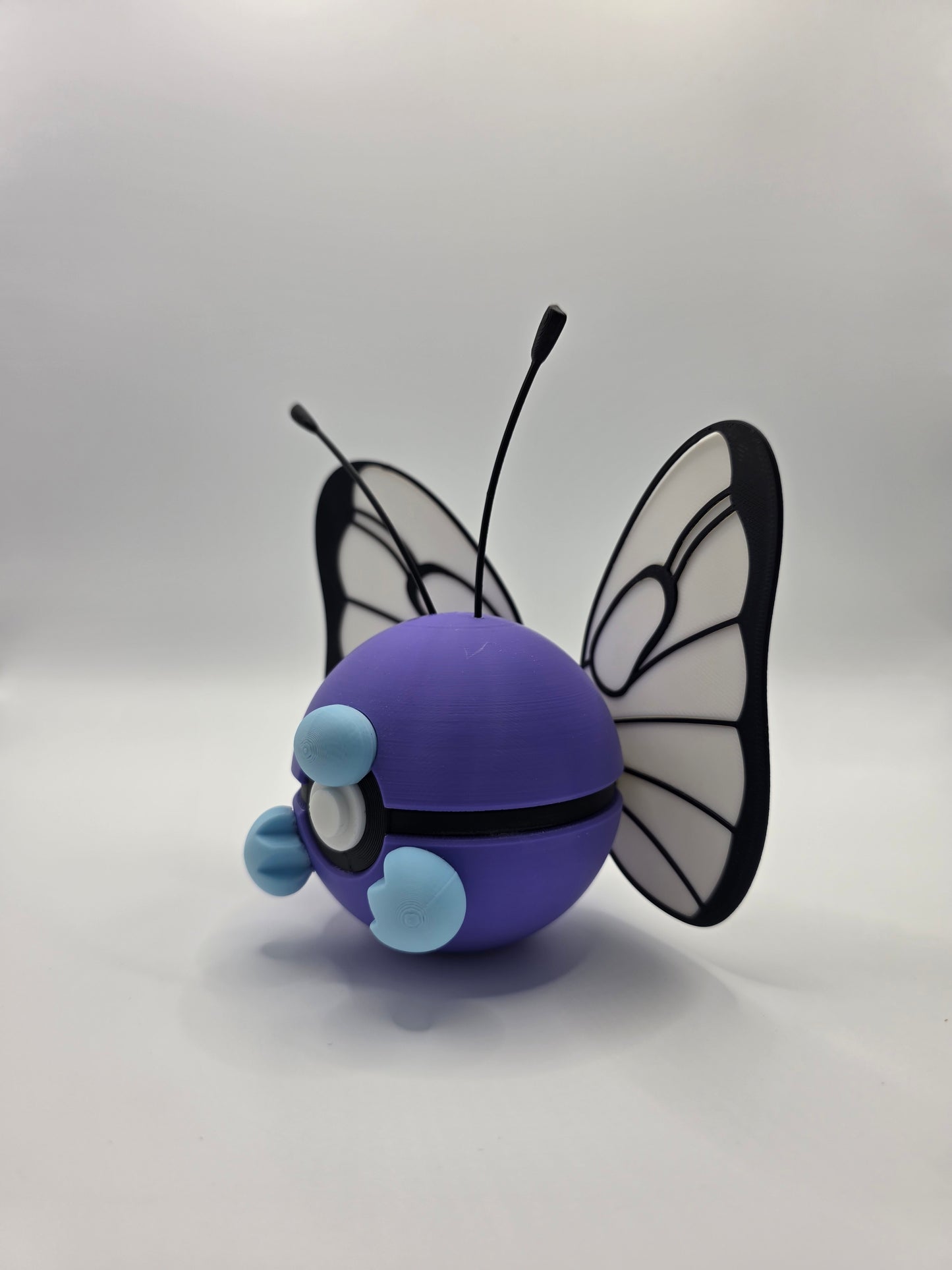 Character Design - 3D Printed Character Ball - Butterfree - Unique Display Collectible.