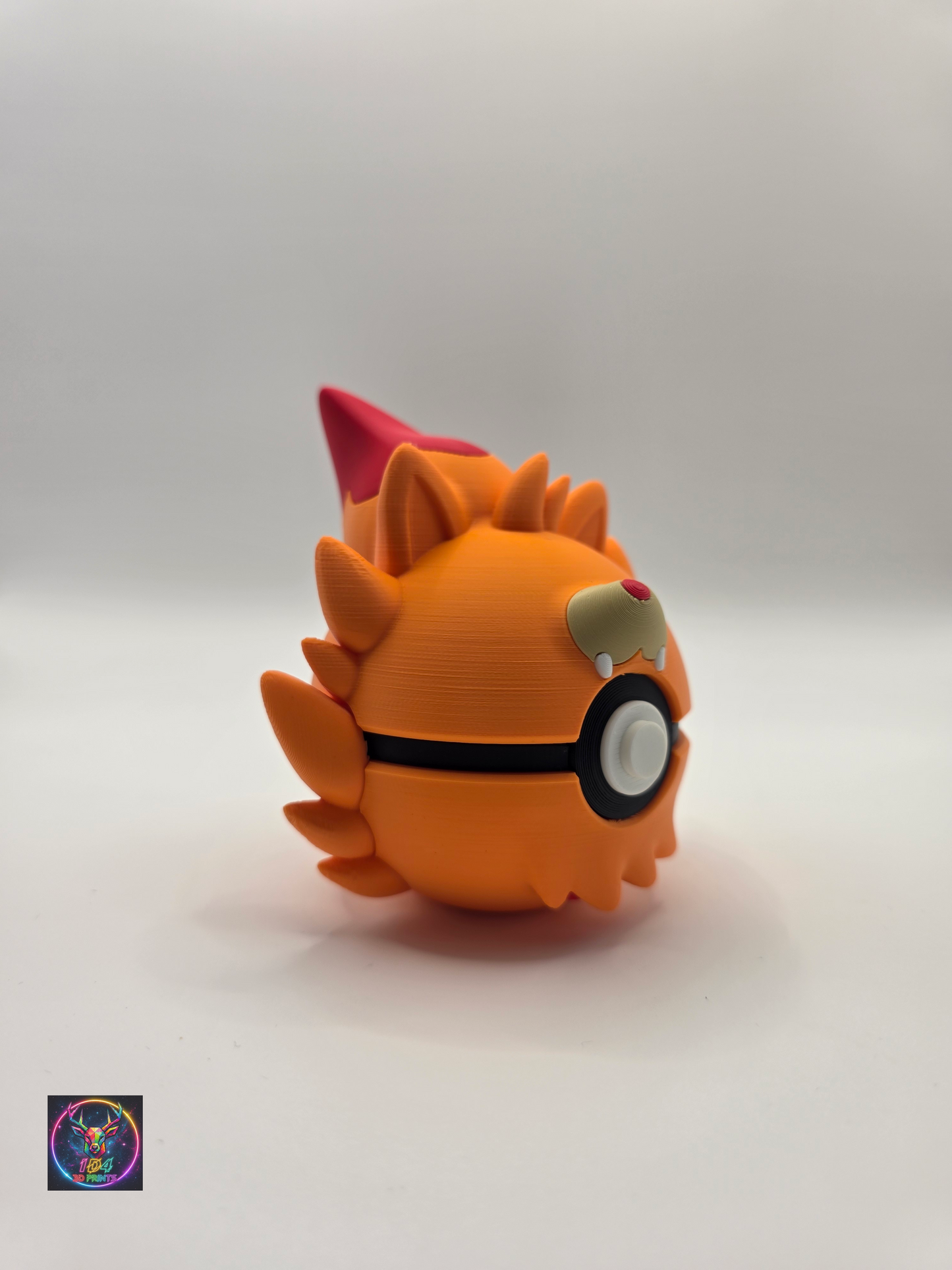 Character Design - 3D Printed Character Ball - Pombon - Unique Display Collectible.