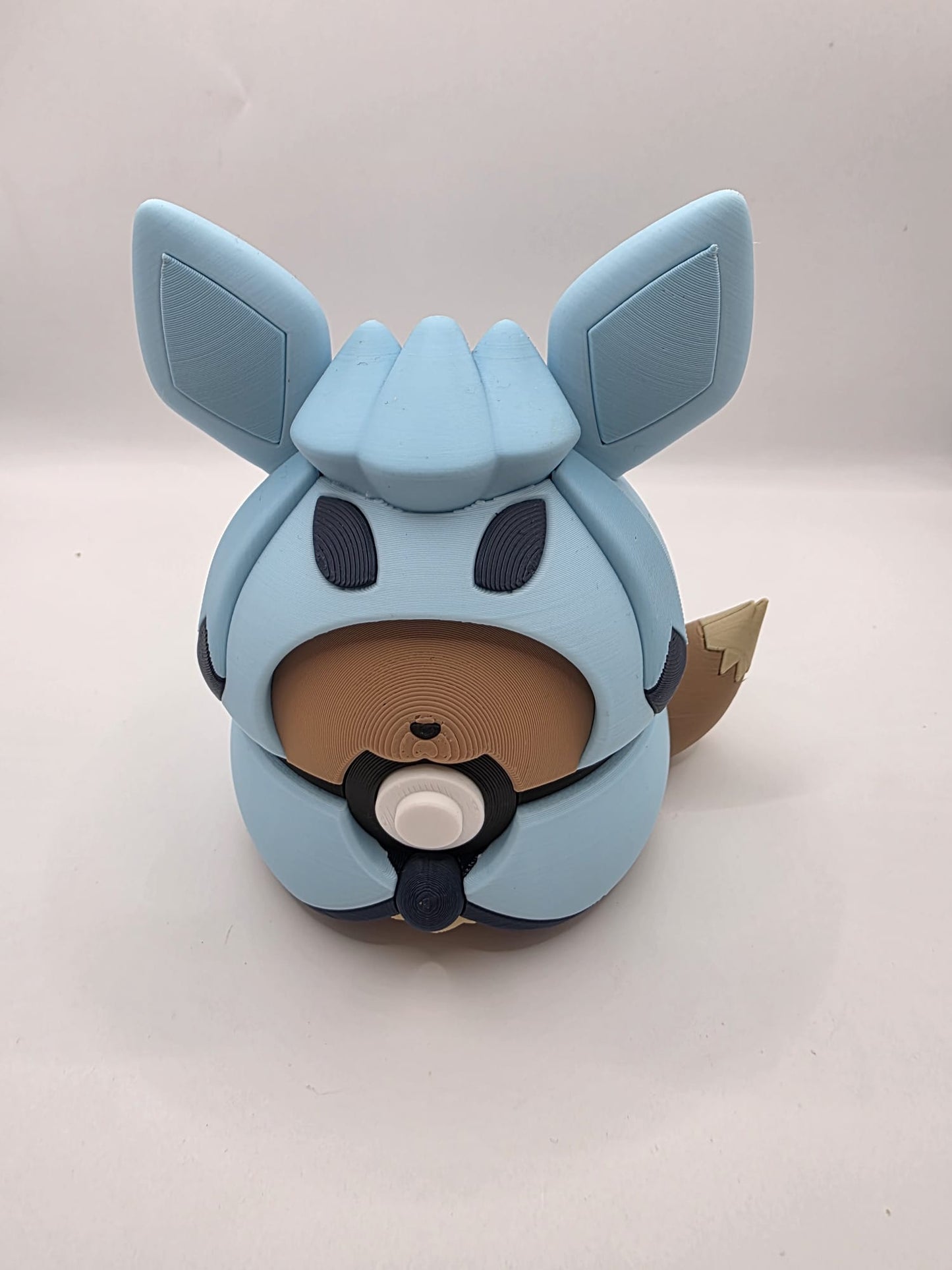 Pokemon Character Design - 3D Printed Pokeball - Eevee Poncho  - Exclusive Display Collectible.