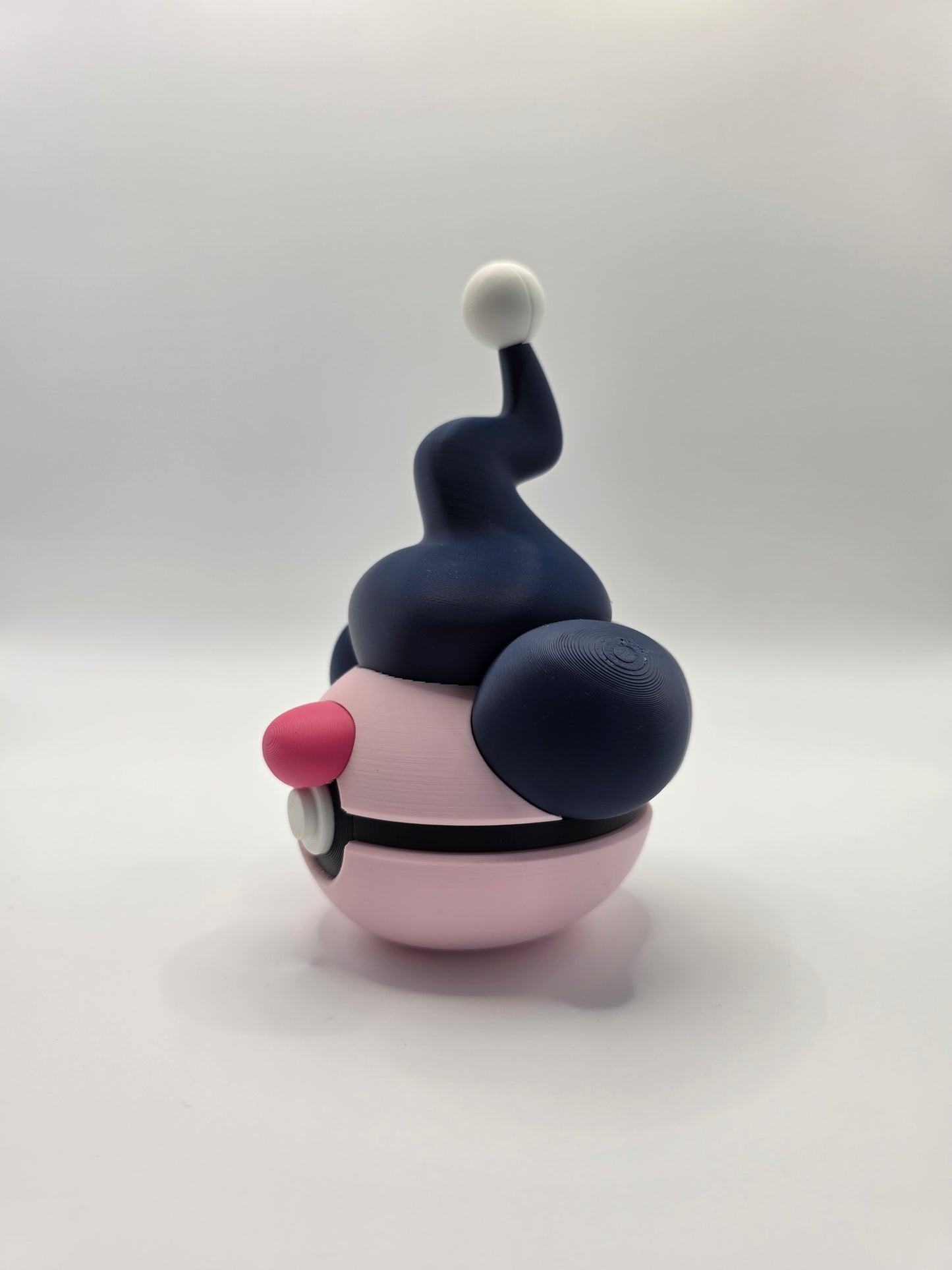 Character Design - 3D Printed Character Ball - Mime Jr - Unique Display Collectible.