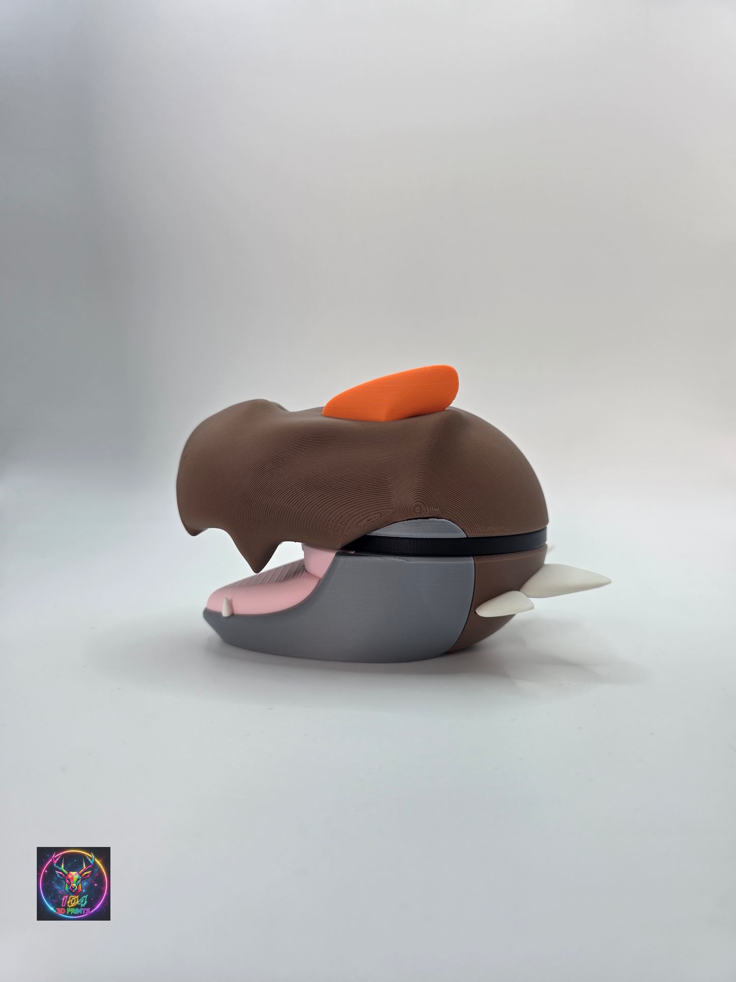 Character Design - 3D Printed Character Ball - Tyrunt  - Unique Display Collectible.