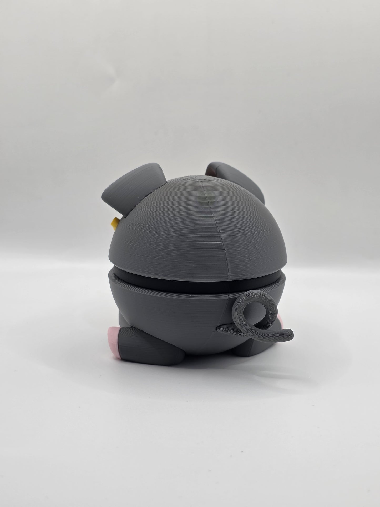 Character Design - 3D Printed Character Ball - Lechonk - Unique Display Collectible.
