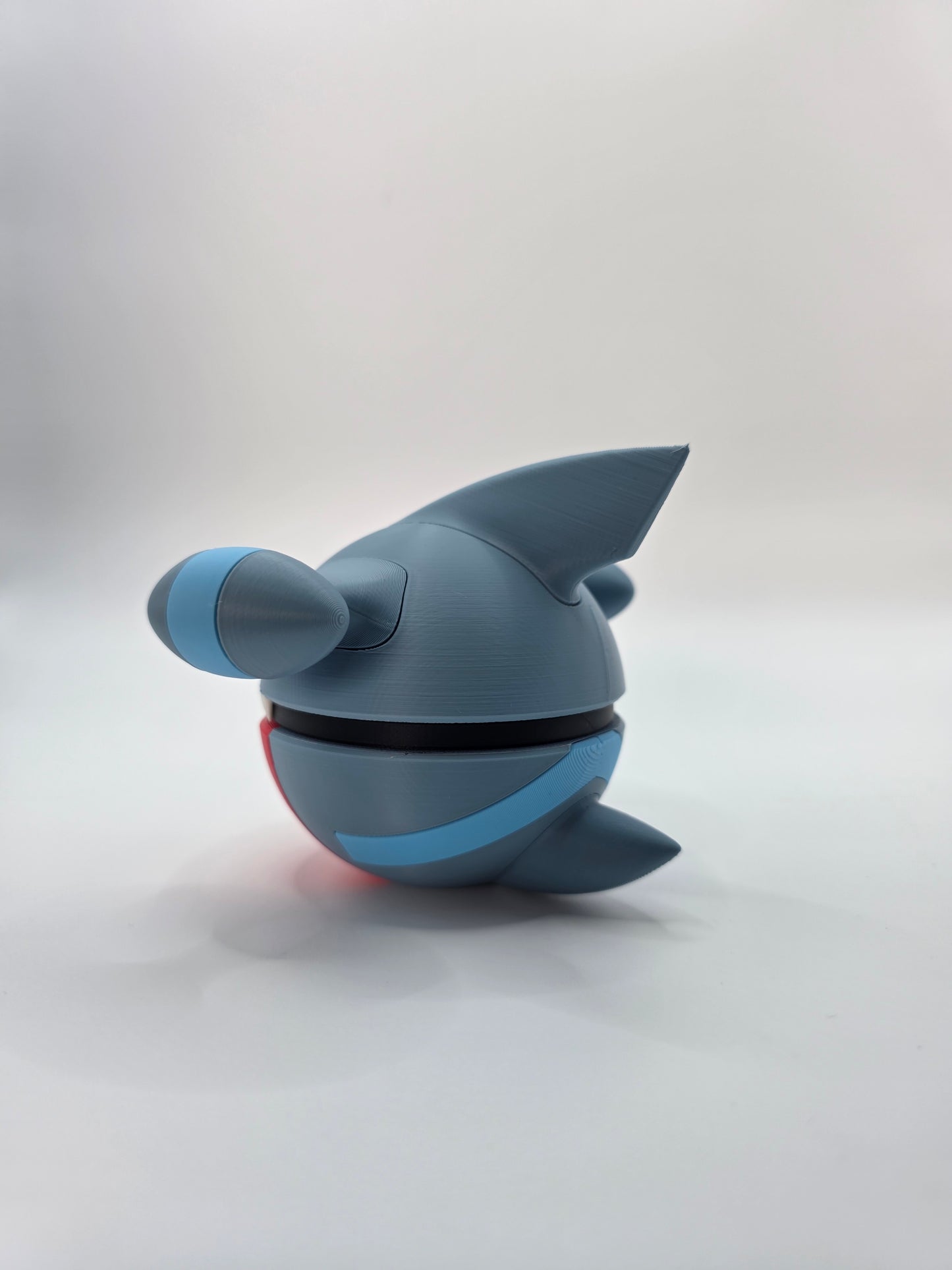 Character Design - 3D Printed Character Ball - Gible - Unique Display Collectible.