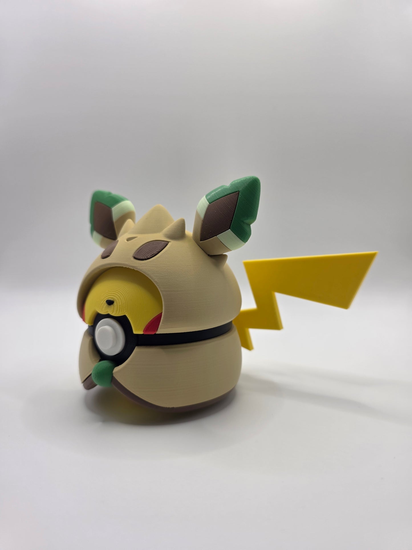 Character Design - 3D Printed Character Ball - Poncho Pikachu Collection - Unique Display Collectible.