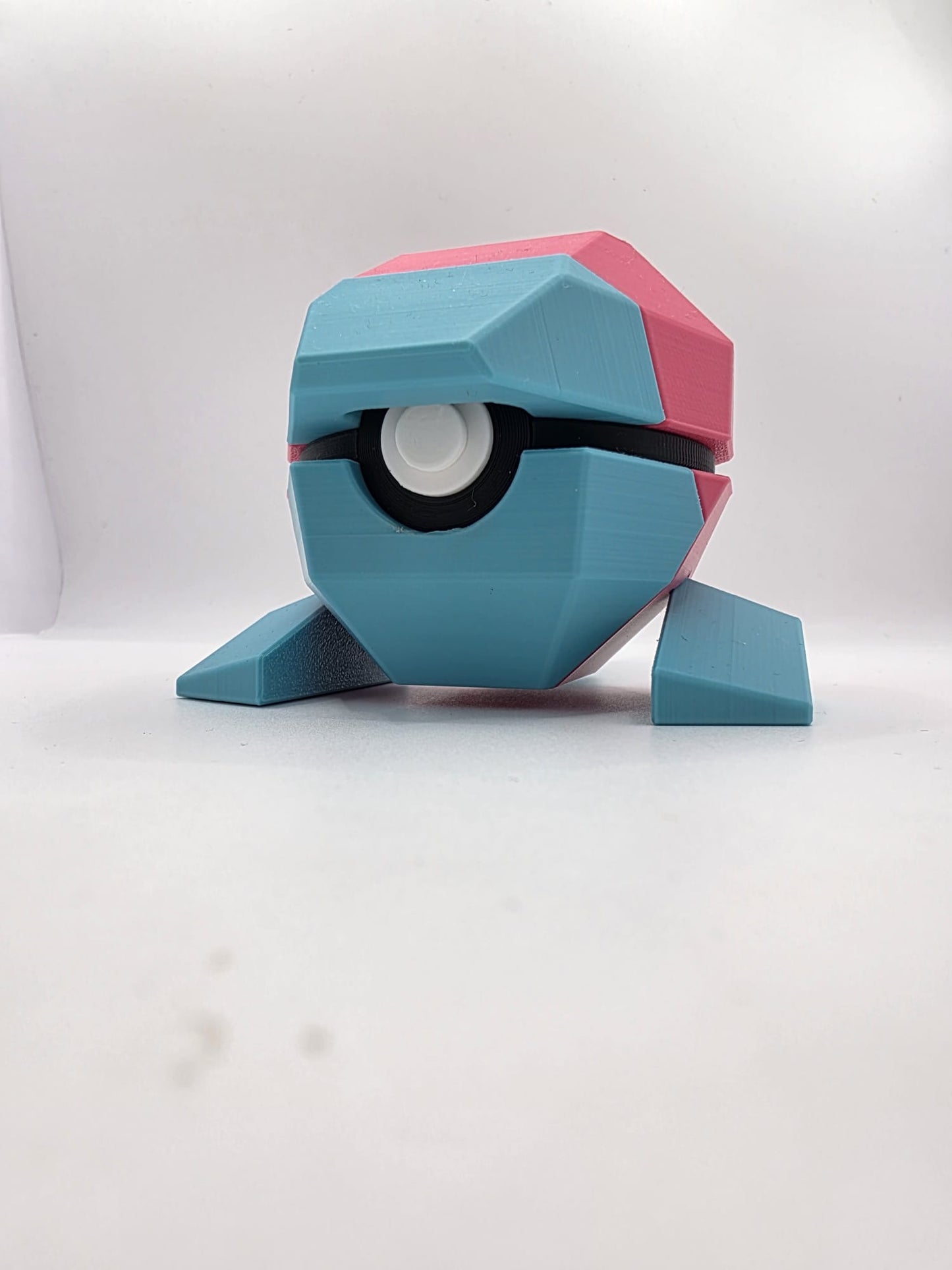 Pokemon Character Design - 3D Printed Pokeball - Porygon - Exclusive Display Collectible.