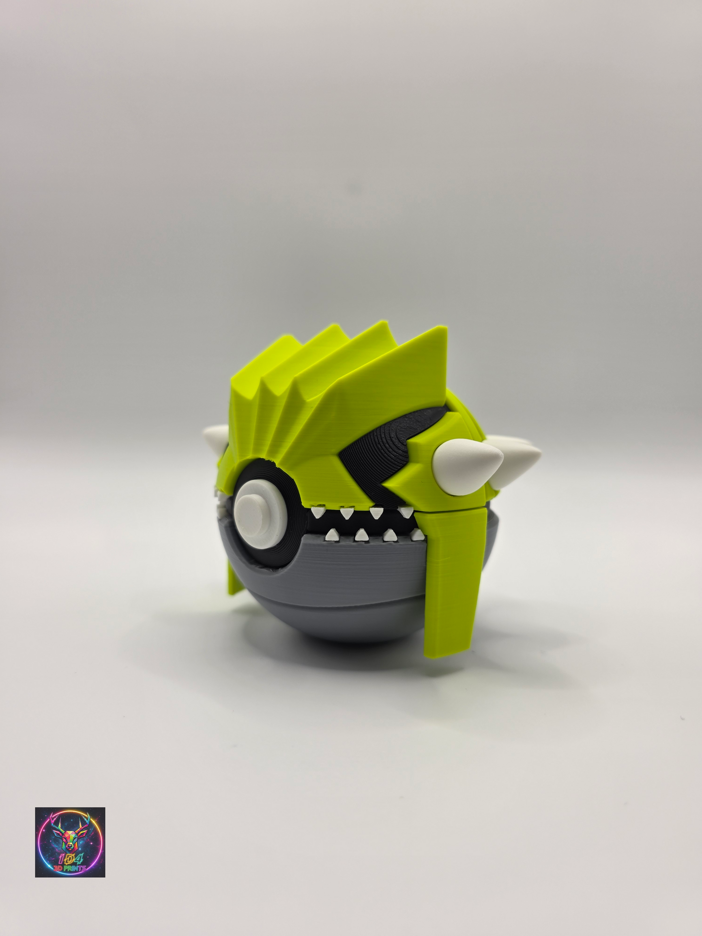 Character Design - 3D Printed Character Ball - Groudon - Shiny - Unique Display Collectible.