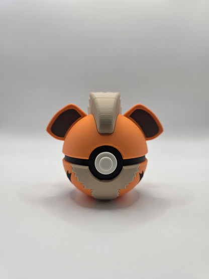 Character Design - 3D Printed Character Ball - Growlithe - Unique Display Collectible.
