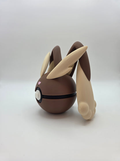 Character Design - 3D Printed Character Ball - Lopunny - Unique Display Collectible.