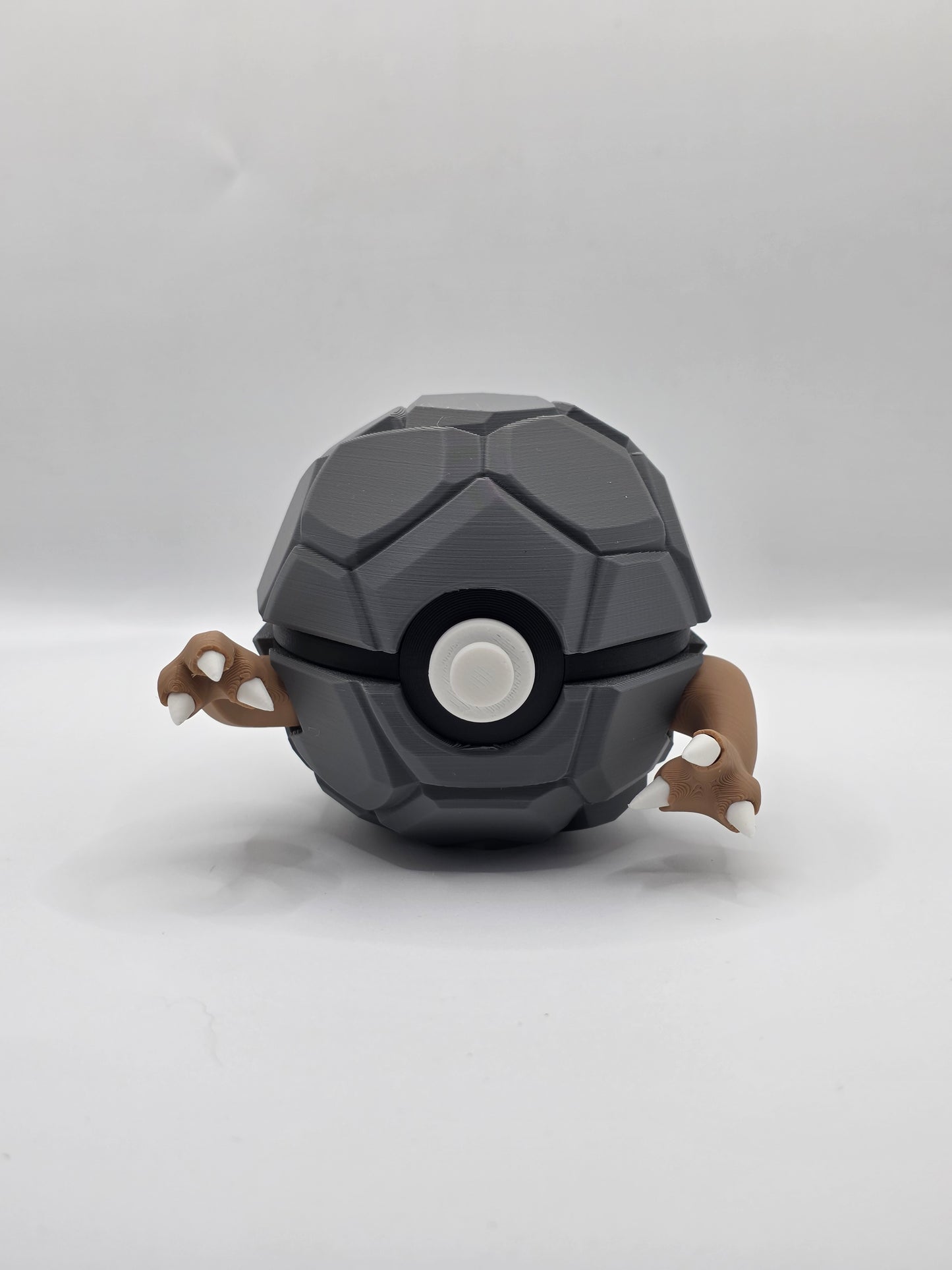 Character Design - 3D Printed Character Ball - Golem - Unique Display Collectible.