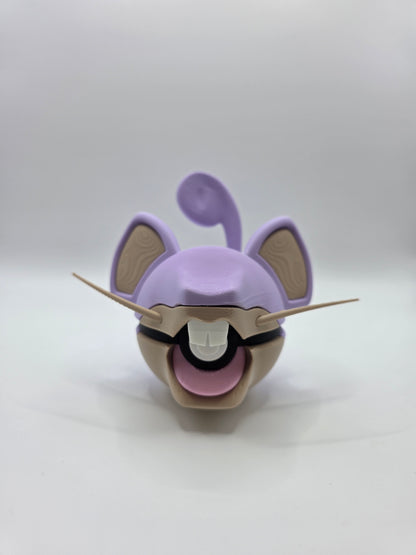 Character Design - 3D Printed Character Ball - Rattata - Unique Display Collectible.