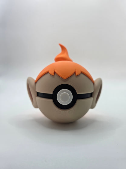 Character Design - 3D Printed Character Ball - Chimchar - Unique Display Collectible.