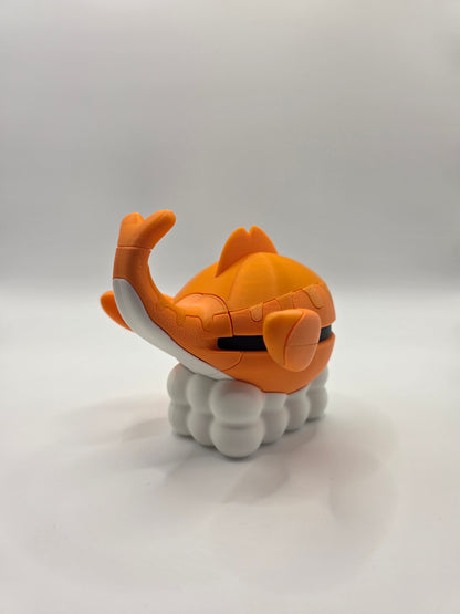 Character Design - 3D Printed Character Ball - Tatsugiri - Unique Display Collectible.