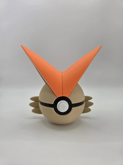 Character Design - 3D Printed Character Ball - Victini - Unique Display Collectible.
