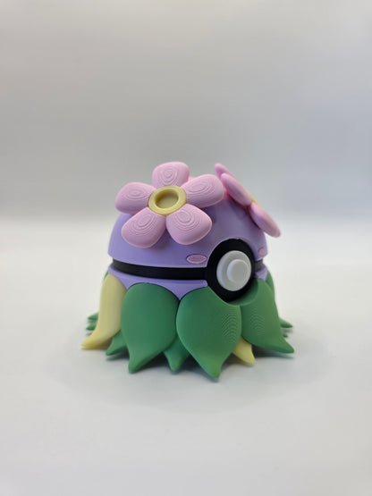 Character Design - 3D Printed Character Ball - Bellossom - Unique Display Collectible.