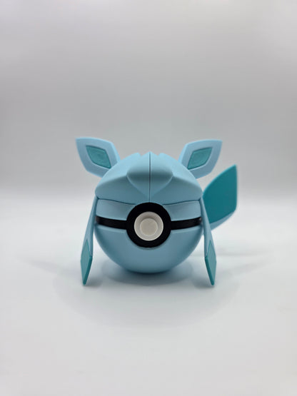 Character Design - 3D Printed Character Ball - Glaceon - Unique Display Collectible.