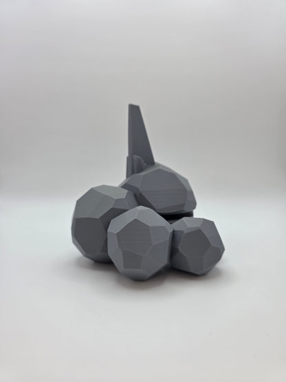 Character Design - 3D Printed Character Ball - Onix - Unique Display Collectible.