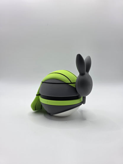 Character Design - 3D Printed Character Ball - Meloetta Aria Form - Unique Display Collectible.