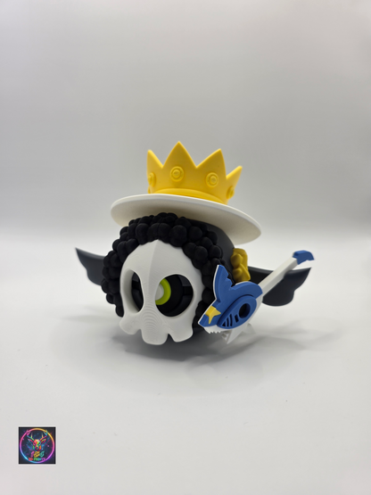Character Design - 3D Printed Character Ball - Brook Duskull - Unique Display Collectible.