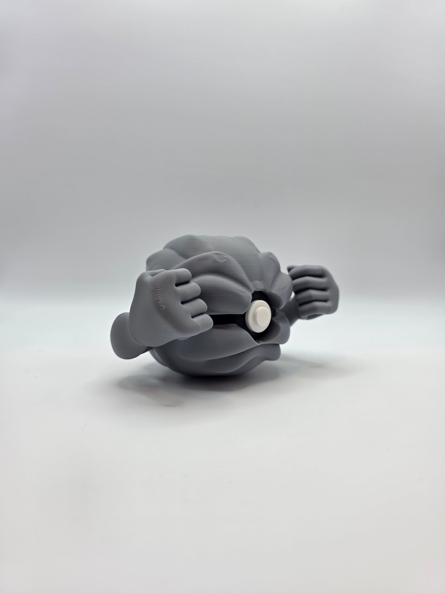 Character Design - 3D Printed Character Ball - Geodude - Unique Display Collectible.