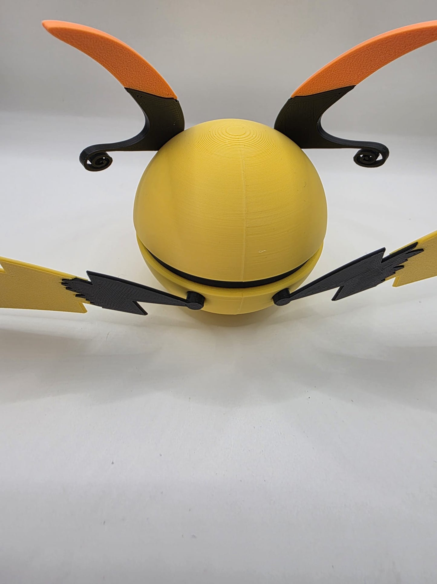 Pokemon Character Design - 3D Printed Pokeball - Mega Raichu X - Exclusive Display Collectible.