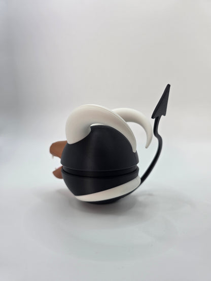 Character Design - 3D Printed Character Ball - Houndoom - Unique Display Collectible.