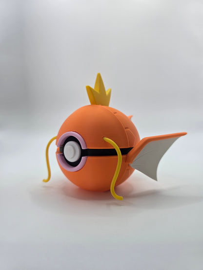 Character Design - 3D Printed Character Ball - Magikarp - Unique Display Collectible.