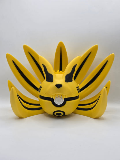 Character Design - 3D Printed Character Ball - Ninetales Kurama - Unique Display Collectible.