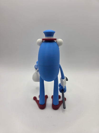 Fancy Pants Fly Frog – Articulated 3D Printed Modular Desk Toy Figurine