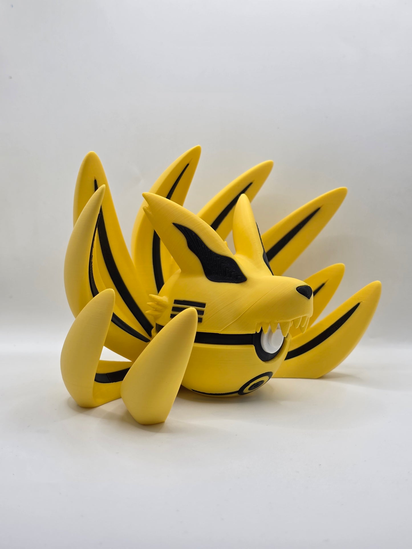 Character Design - 3D Printed Character Ball - Ninetales Kurama - Unique Display Collectible.