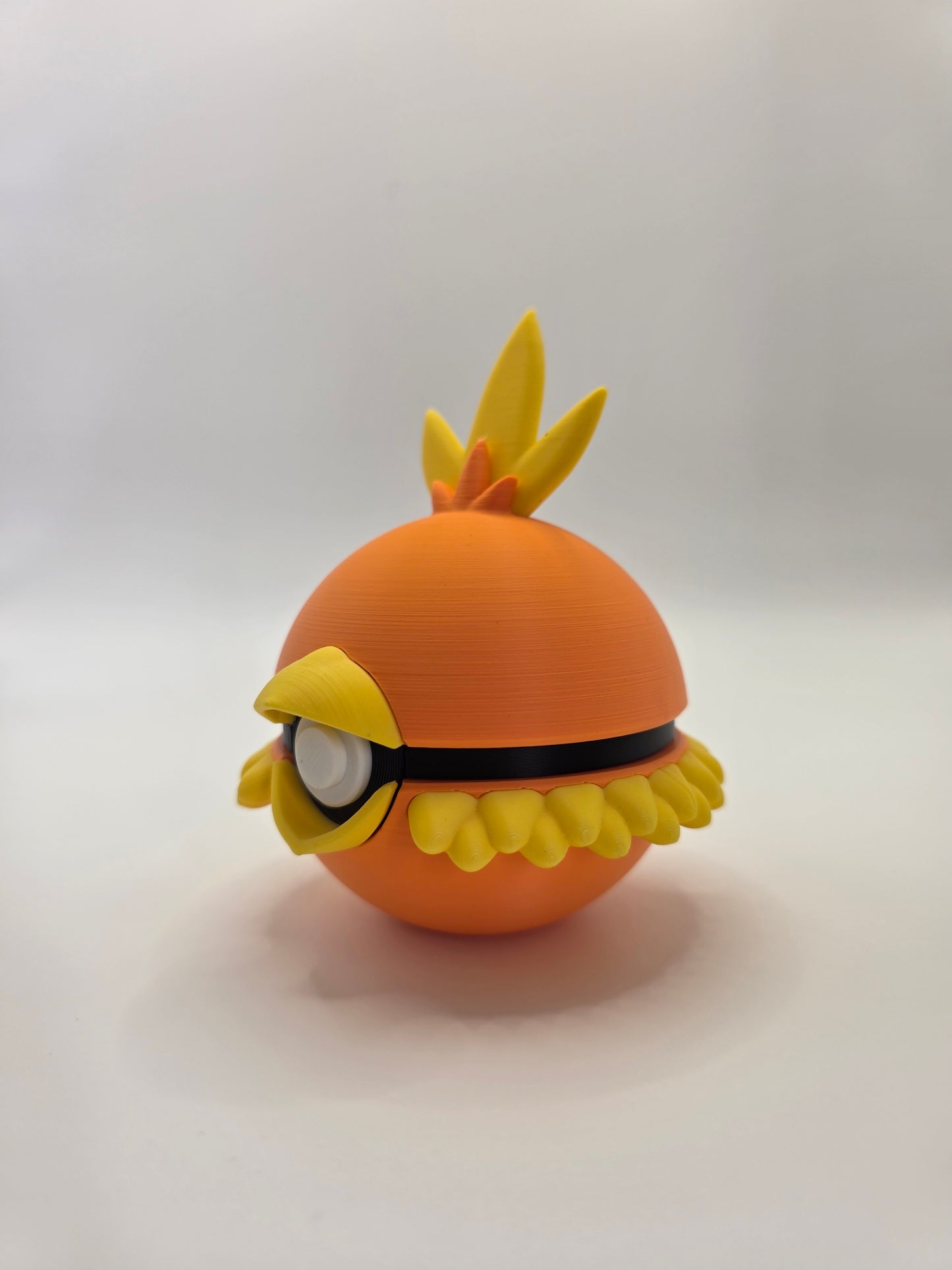 Character Design - 3D Printed Character Ball - Torchic - Unique Display Collectible.