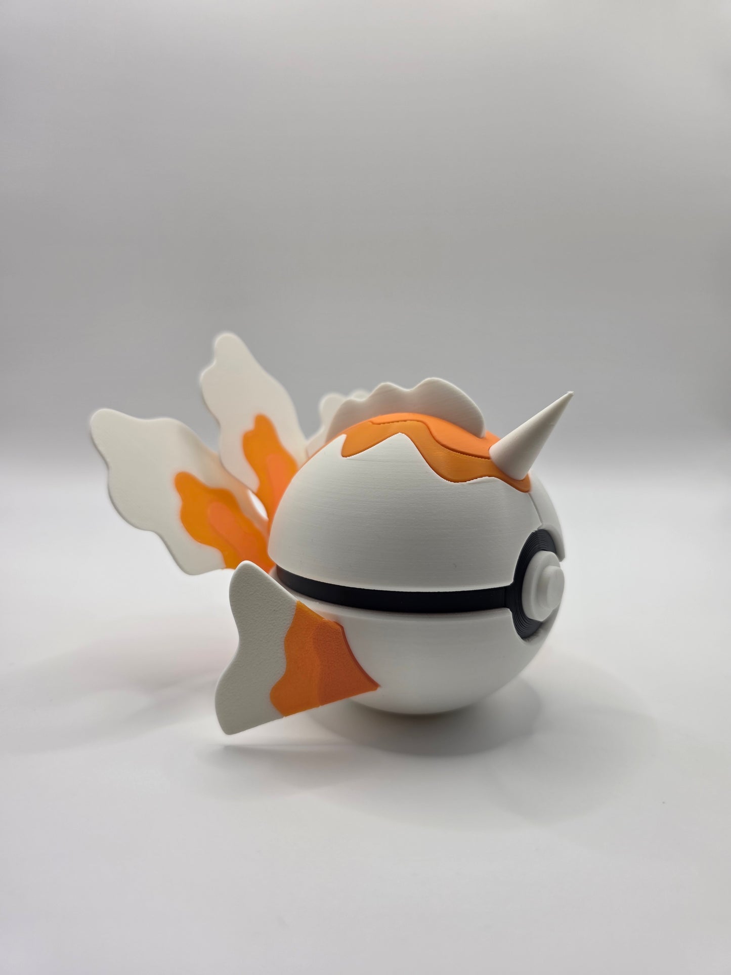 Character Design - 3D Printed Character Ball - Goldeen - Unique Display Collectible.