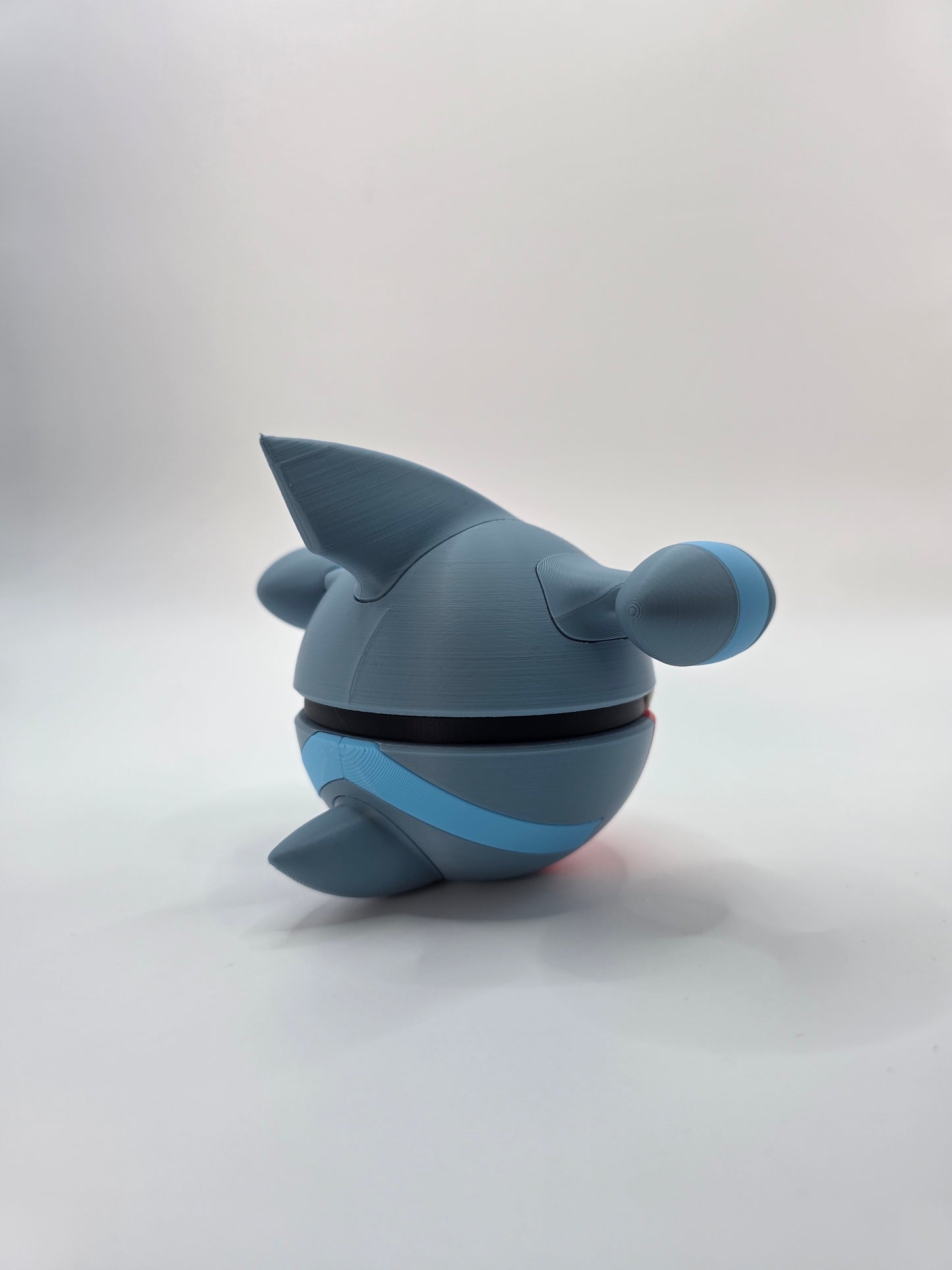 Character Design - 3D Printed Character Ball - Gible - Unique Display Collectible.