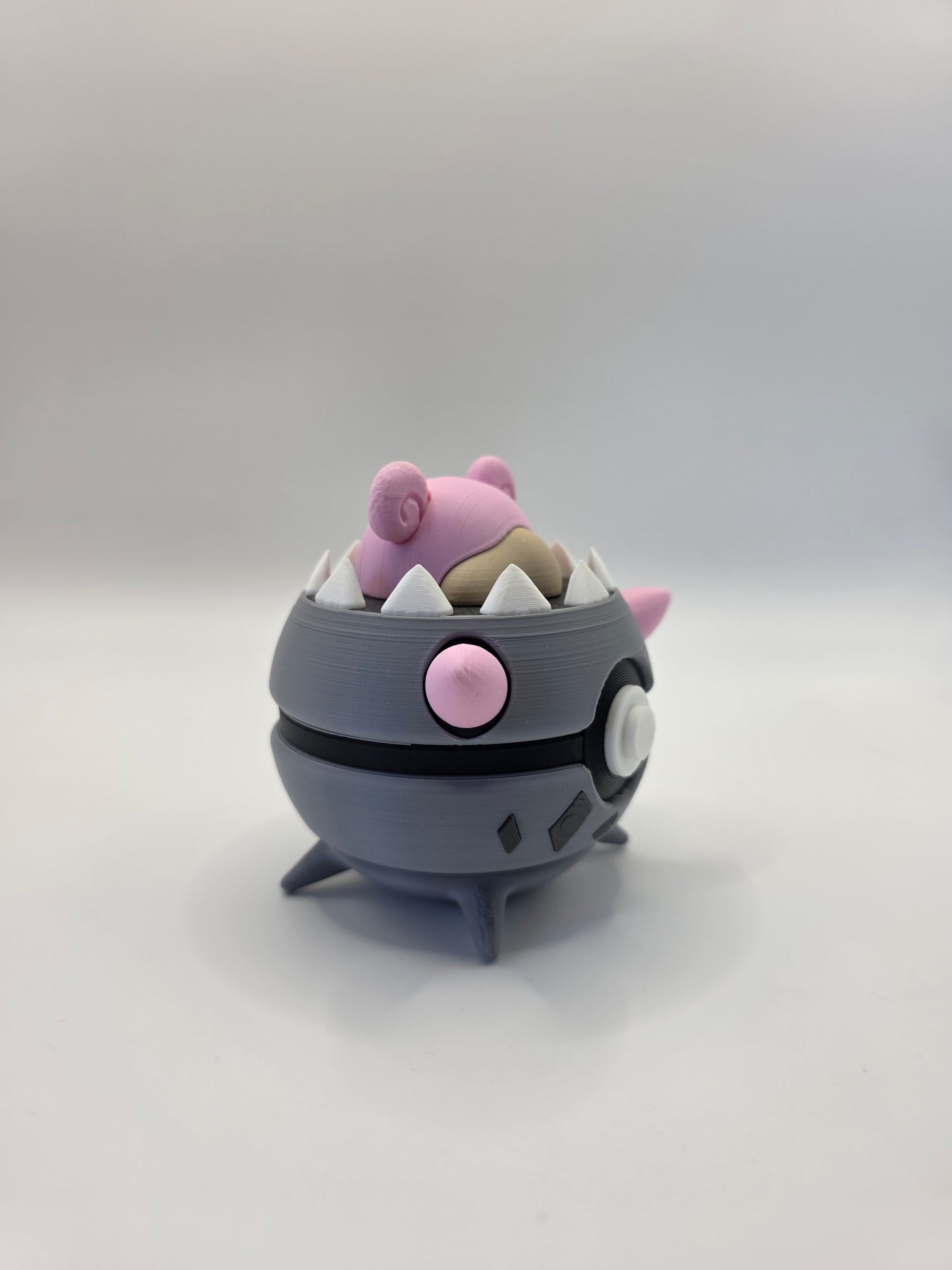 Character Design - 3D Printed Character Ball - Mega Slowbro - Unique Display Collectible.