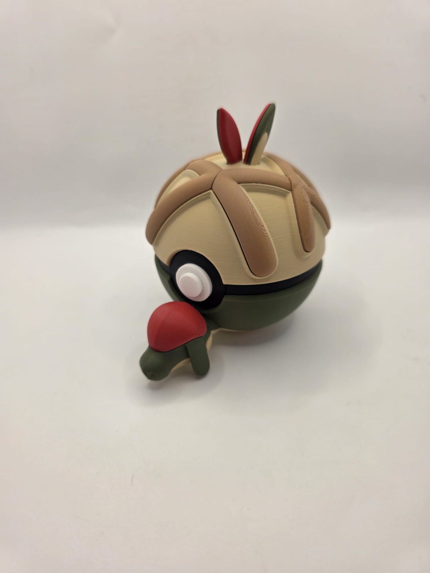 Pokemon Character Design - 3D Printed Pokeball - Applin - Exclusive Display Collectible.