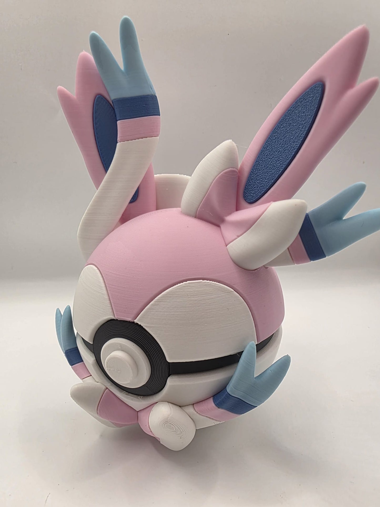 Pokemon Character Design - 3D Printed Pokeball - Sylveon - Exclusive Display Collectible.