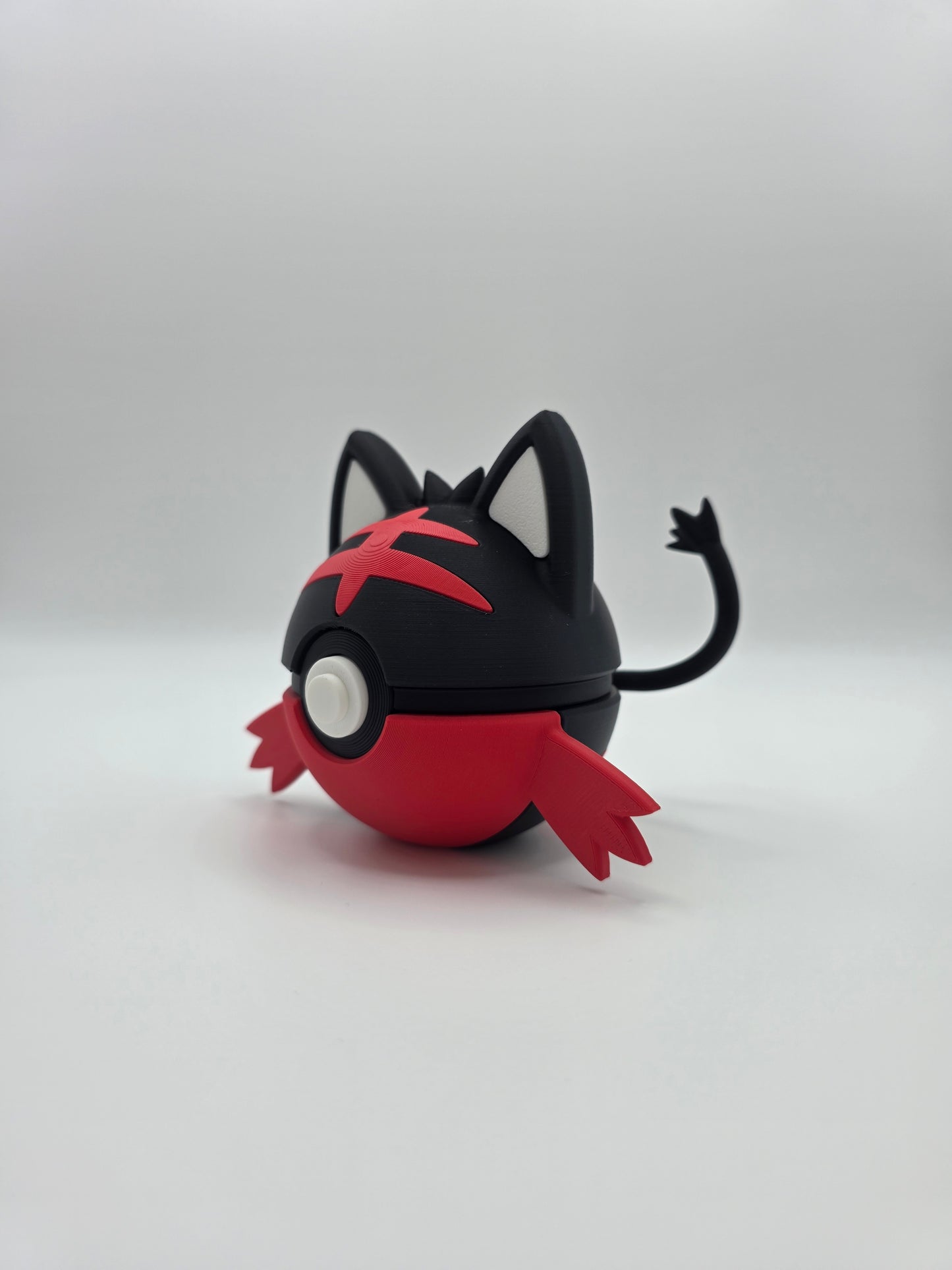 Character Design - 3D Printed Character Ball - Litten - Unique Display Collectible.