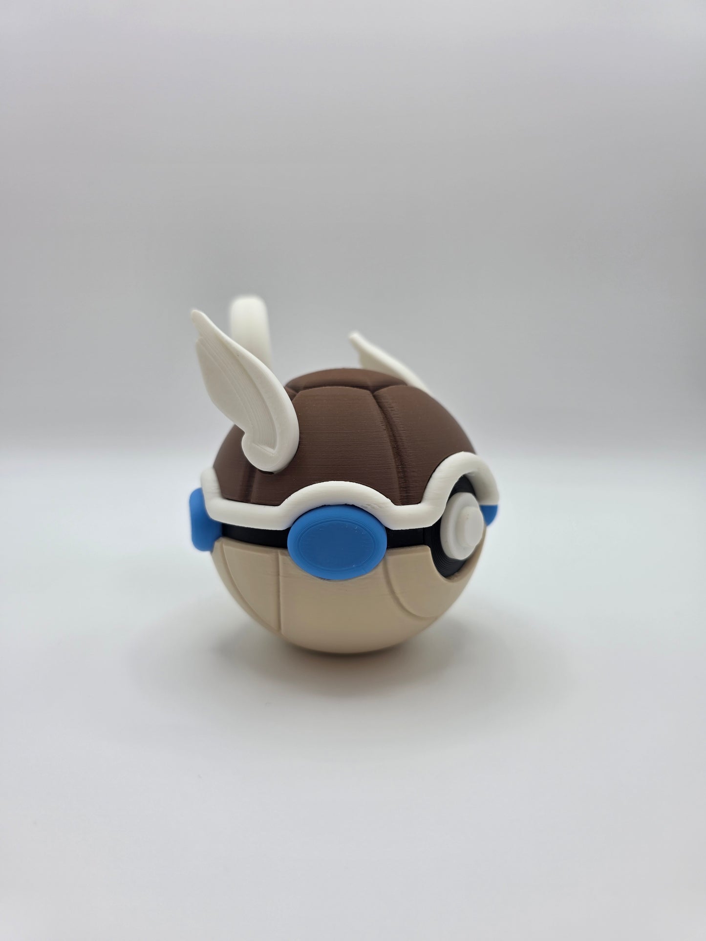 Character Design - 3D Printed Character Ball - Wartortle - Unique Display Collectible.