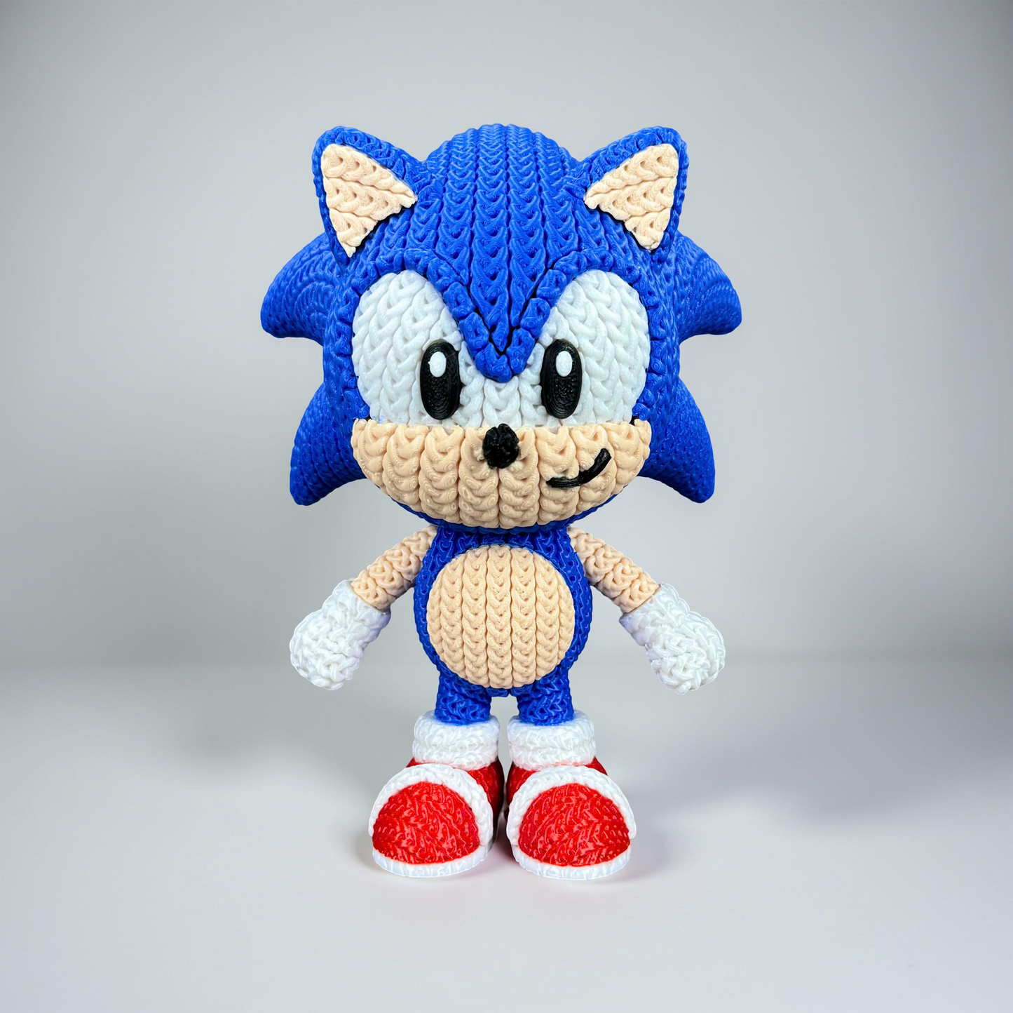 Sonic & Friends- 3D Printed Knitted Design Figures- Unique Display Fan Art Collectibles