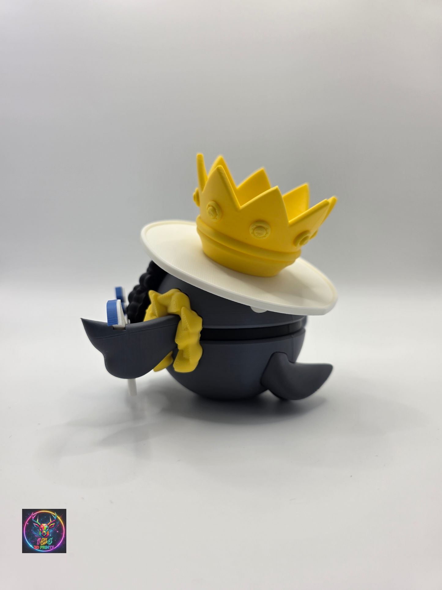 Character Design - 3D Printed Character Ball - Brook Duskull - Unique Display Collectible.
