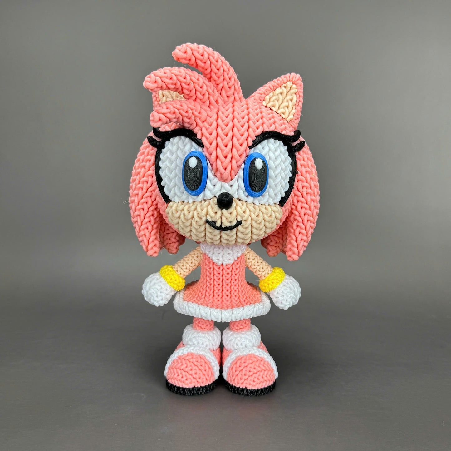 Sonic & Friends- 3D Printed Knitted Design Figures- Unique Display Fan Art Collectibles