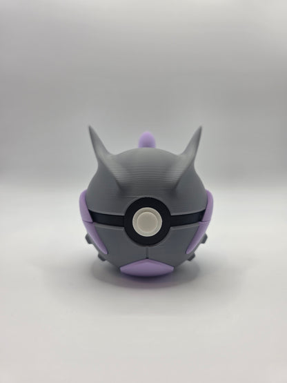Character Design - 3D Printed Character Ball - Mega Mewtwo X- Unique Display Collectible.