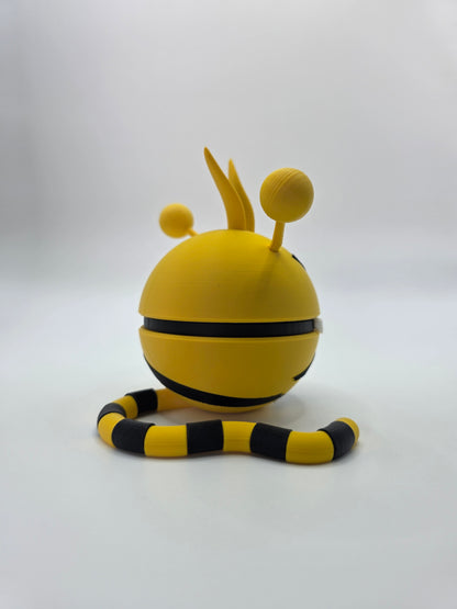 Character Design - 3D Printed Character Ball - Electabuzz - Unique Display Collectible.