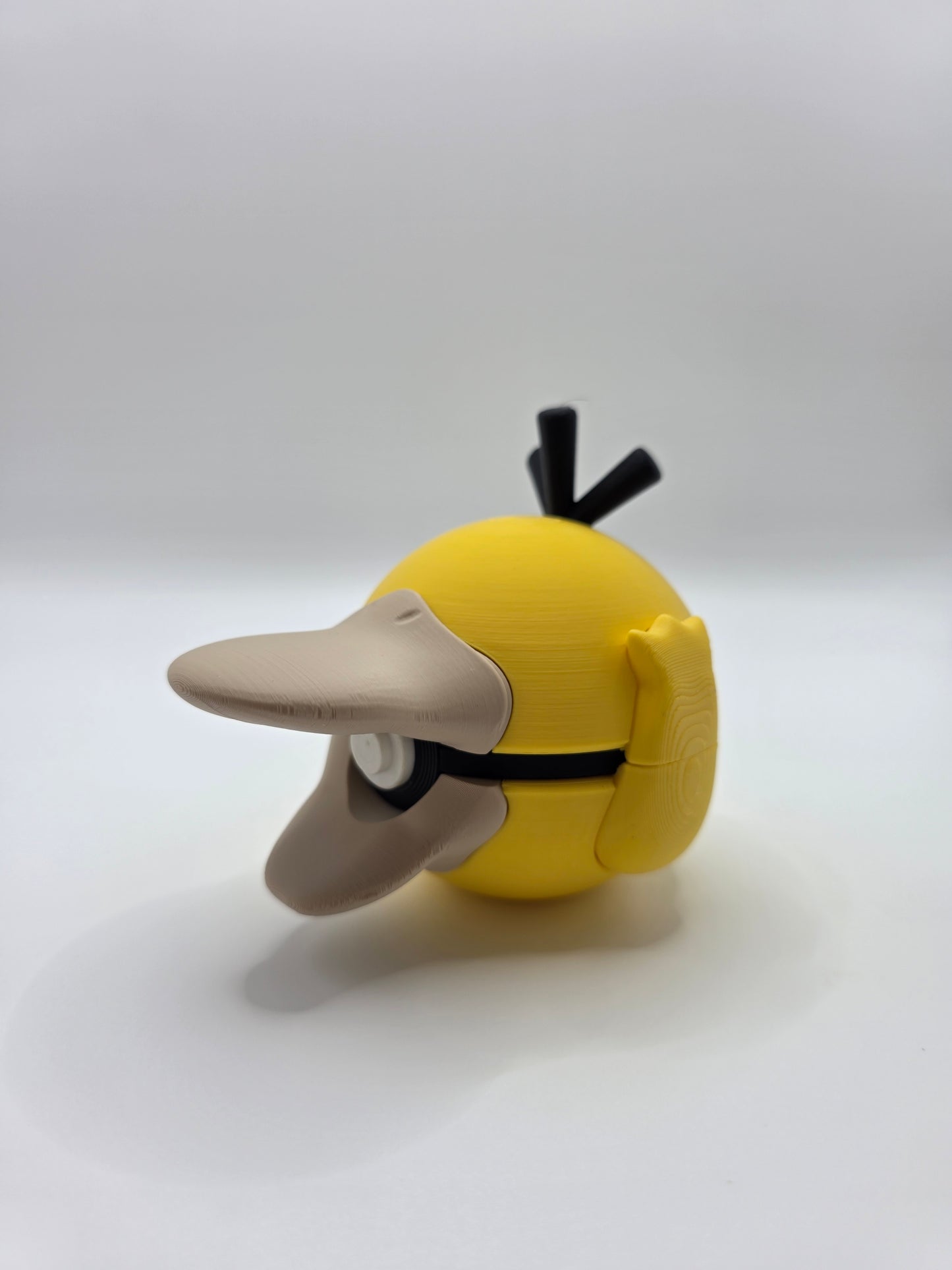 Character Design - 3D Printed Character Ball - Psyduck - Unique Display Collectible.