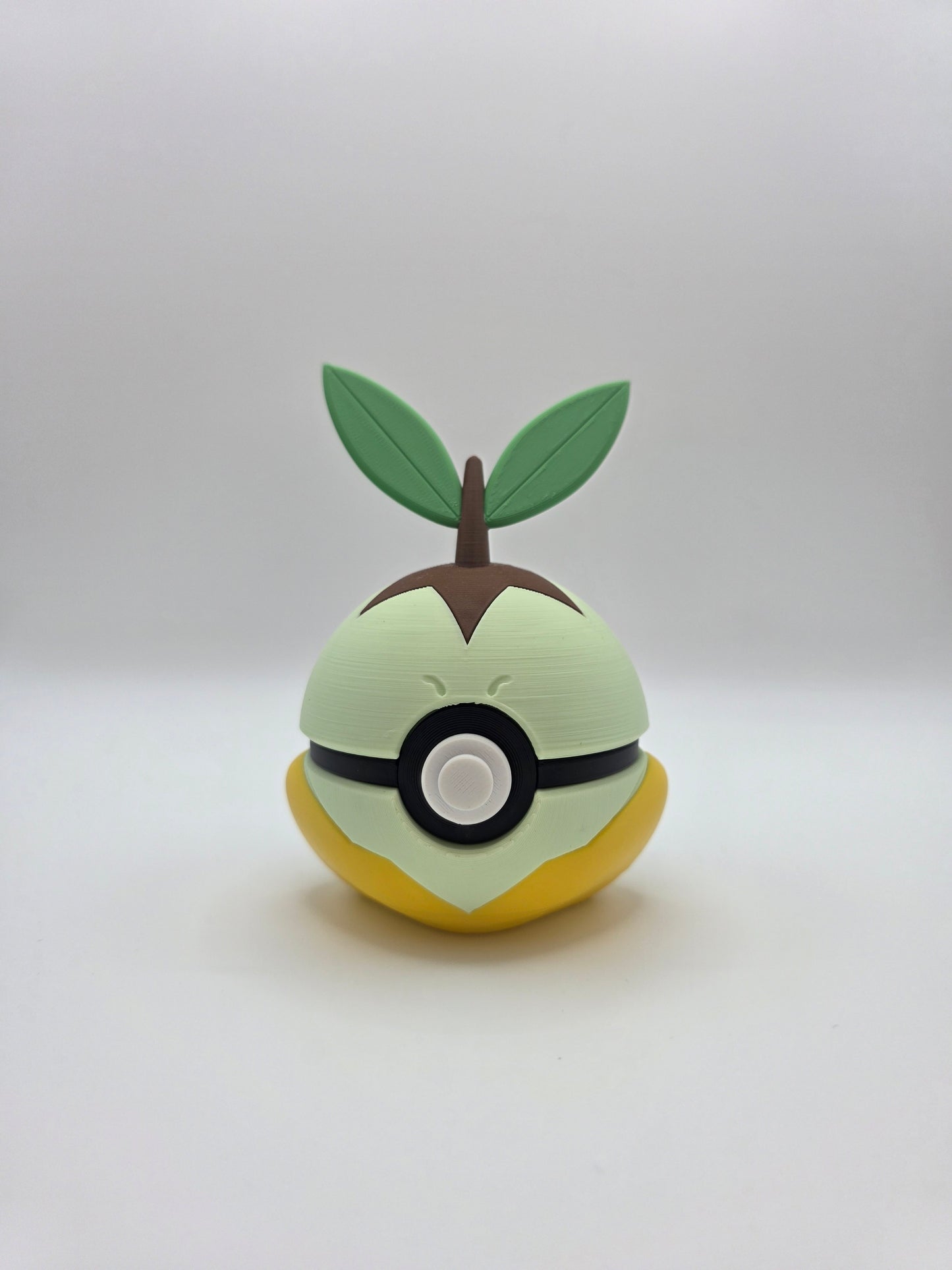 Character Design - 3D Printed Character Ball - Turtwig - Unique Display Collectible.