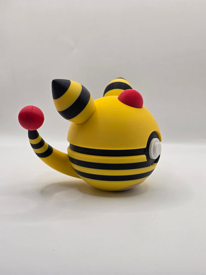 Character Design - 3D Printed Character Ball - Ampharos - Unique Display Collectible.