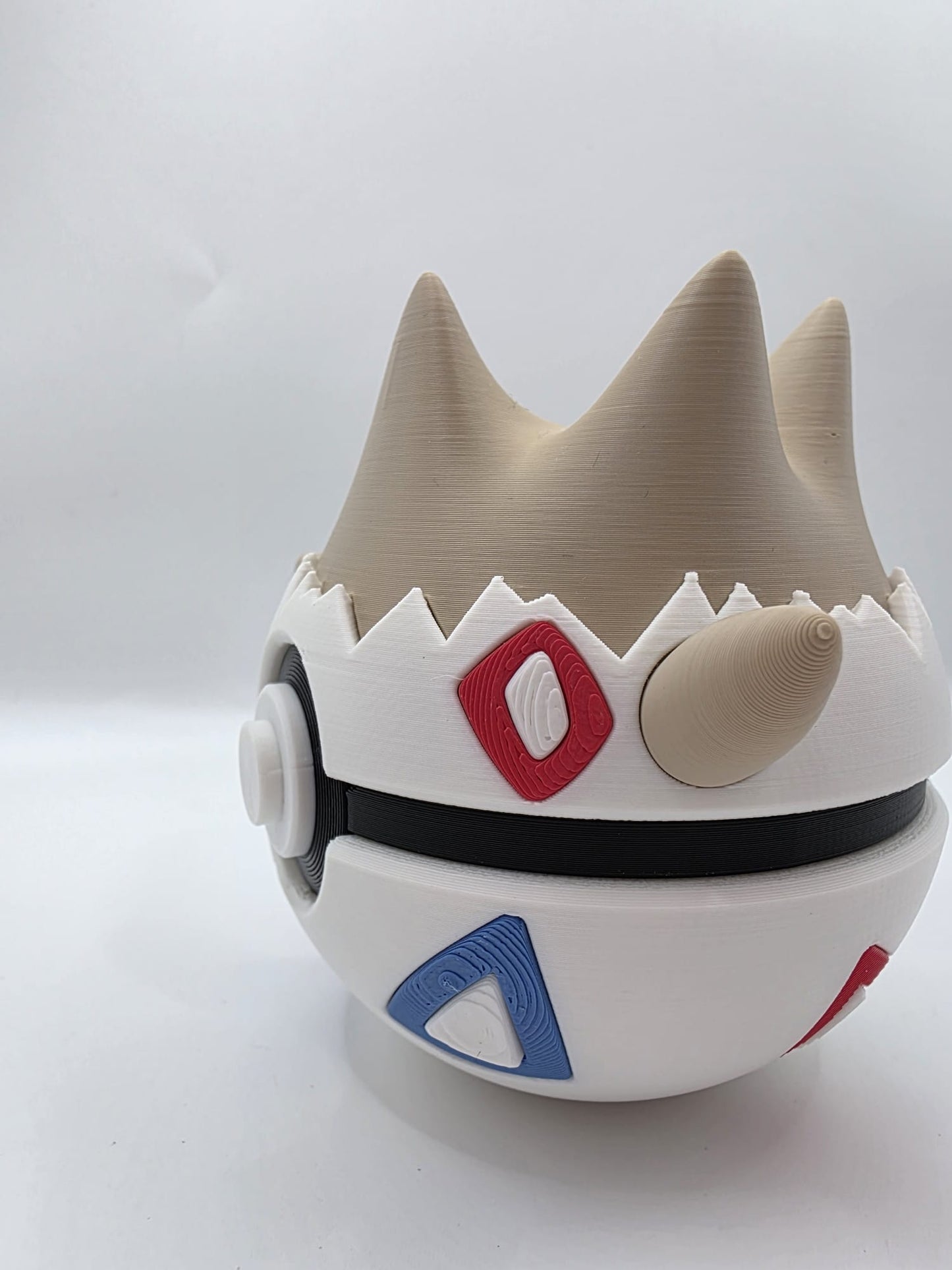 Pokemon Character Design - 3D Printed Pokeball - Togepi - Exclusive Display Collectible.