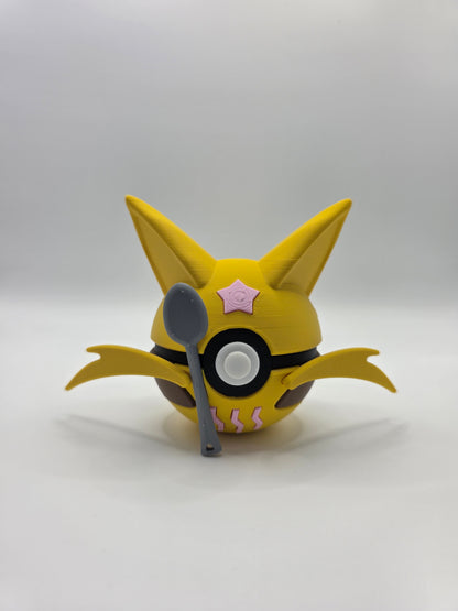 Character Design - 3D Printed Character Ball - Kadabra - Unique Display Collectible.