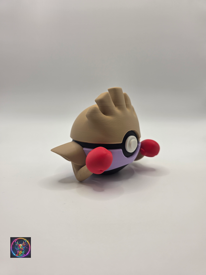Character Design - 3D Printed Character Ball - Hitmonchan - Unique Display Collectible.